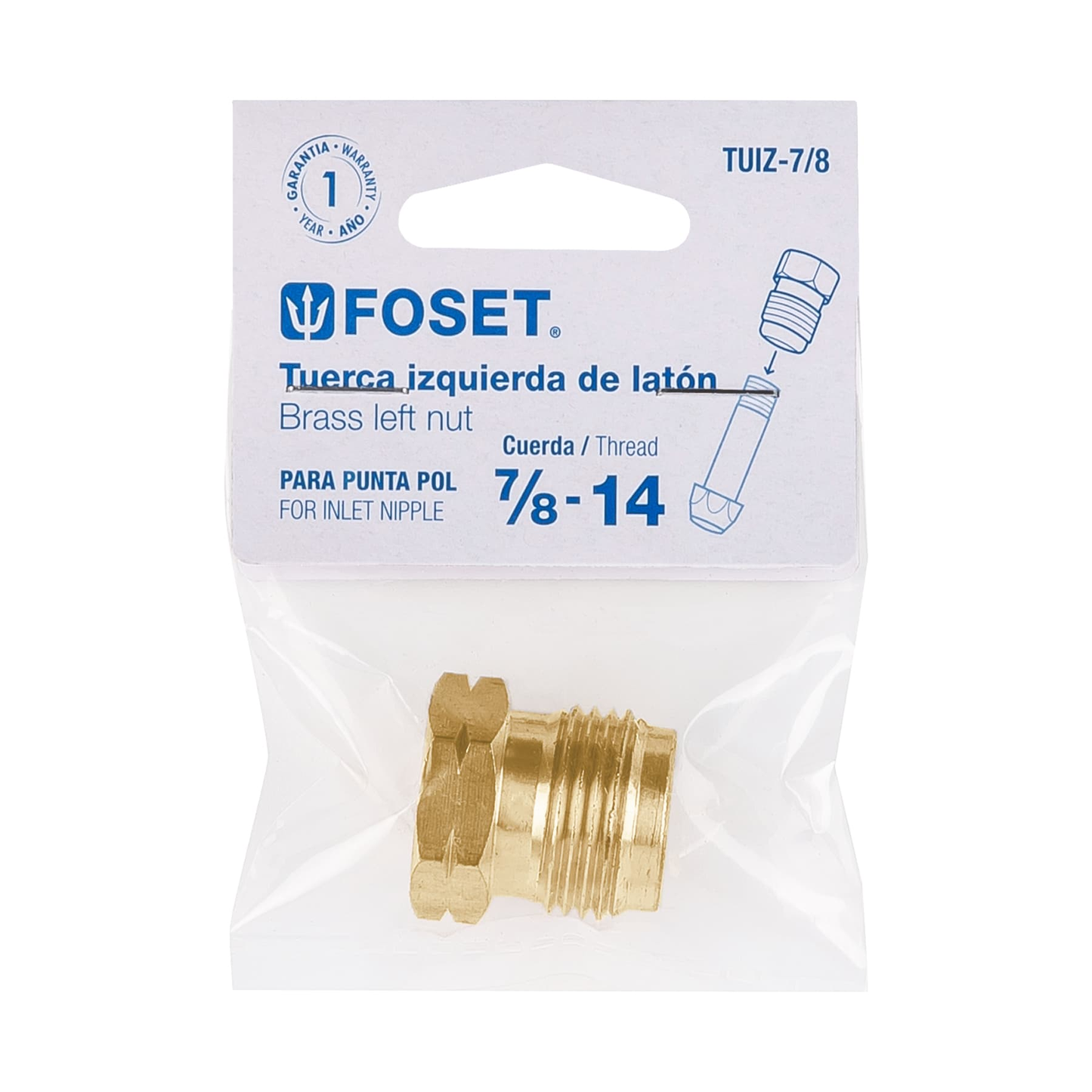Tuerca izquierda 7/8"