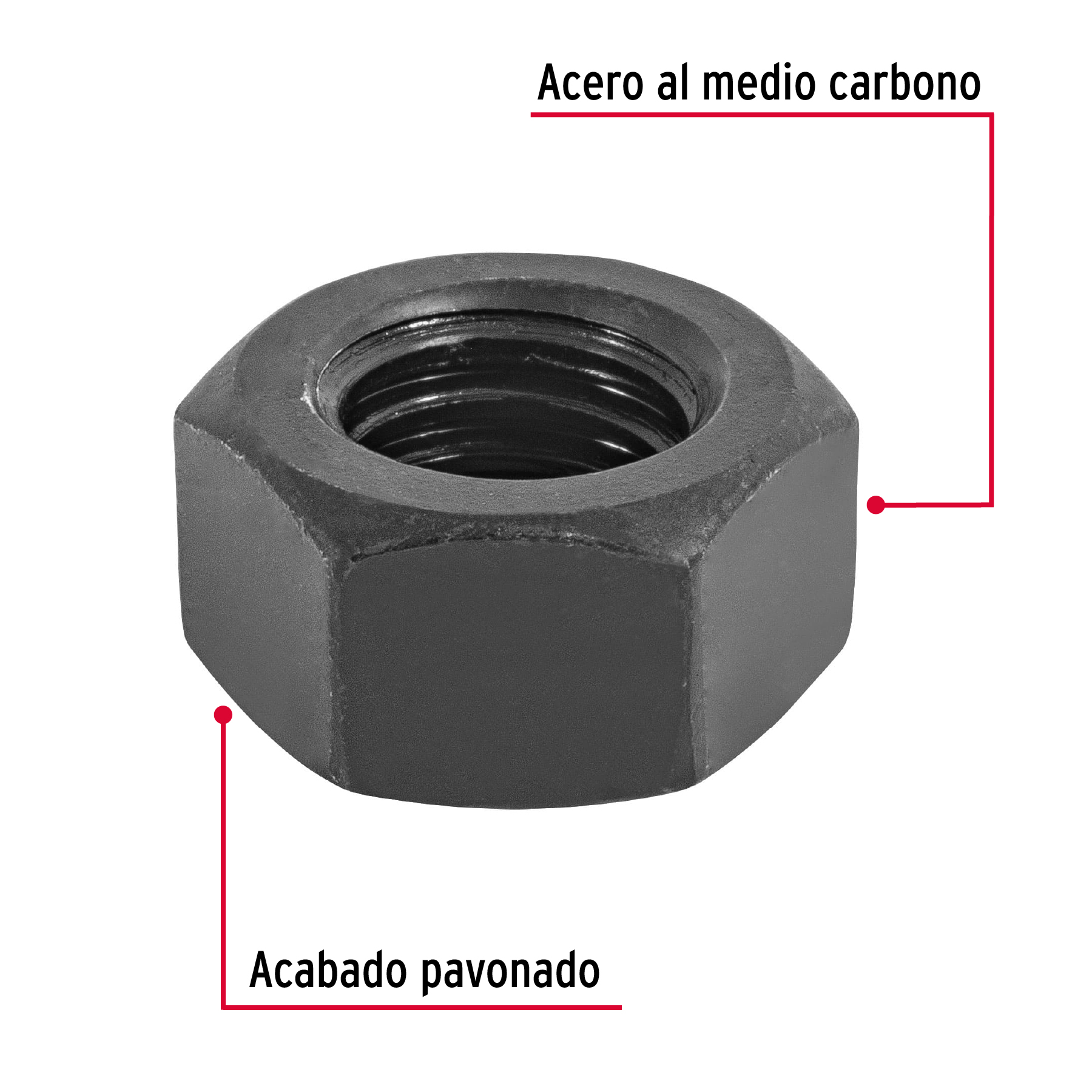 Tuerca grado 5, 7/16"