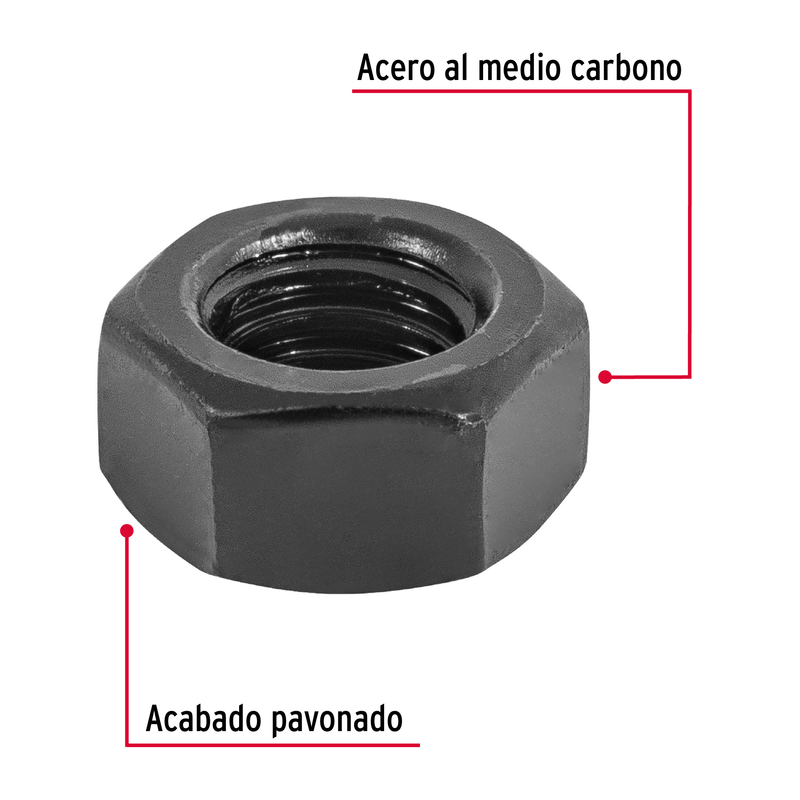 Tuerca grado 5, 5/16"