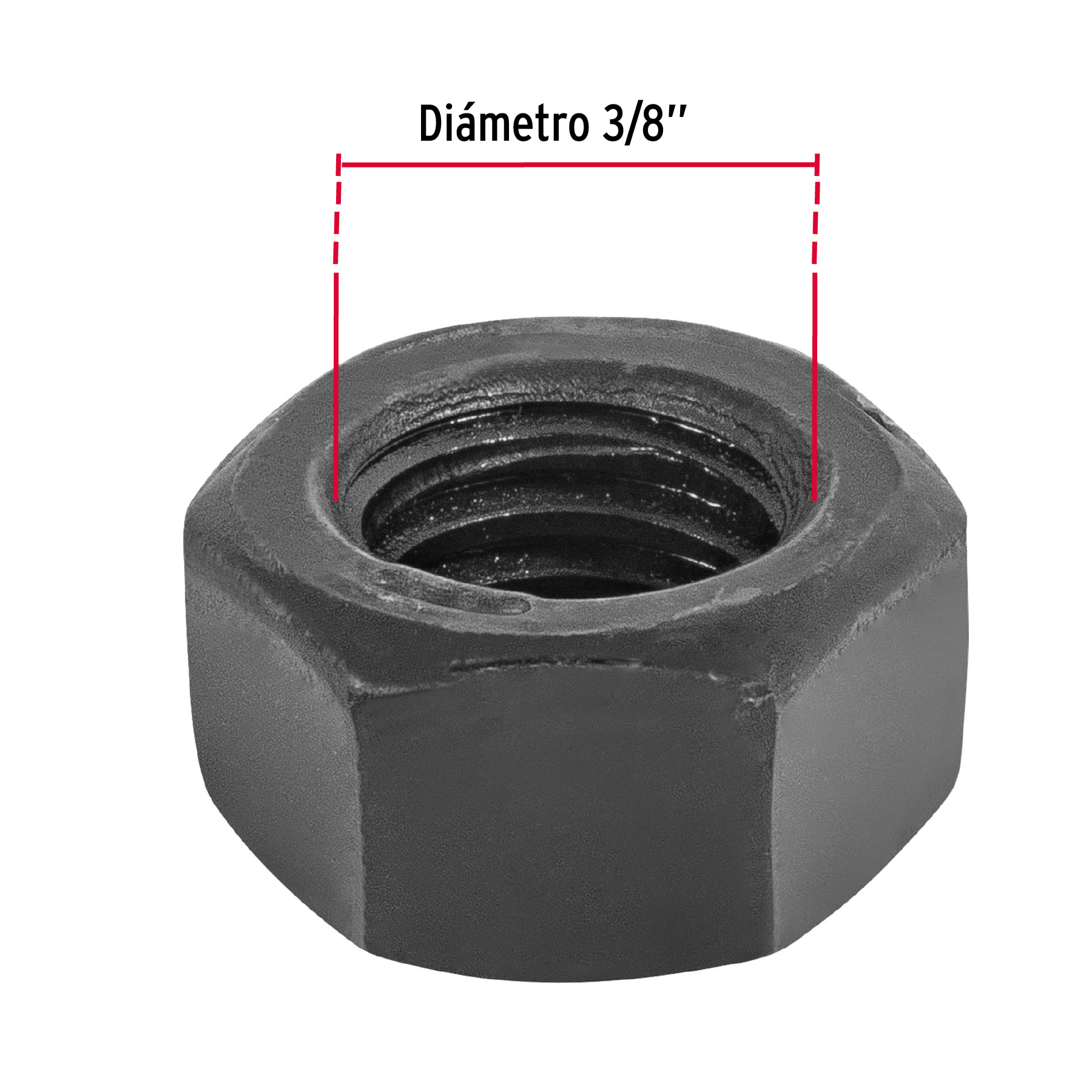 Tuerca grado 5, 3/8"
