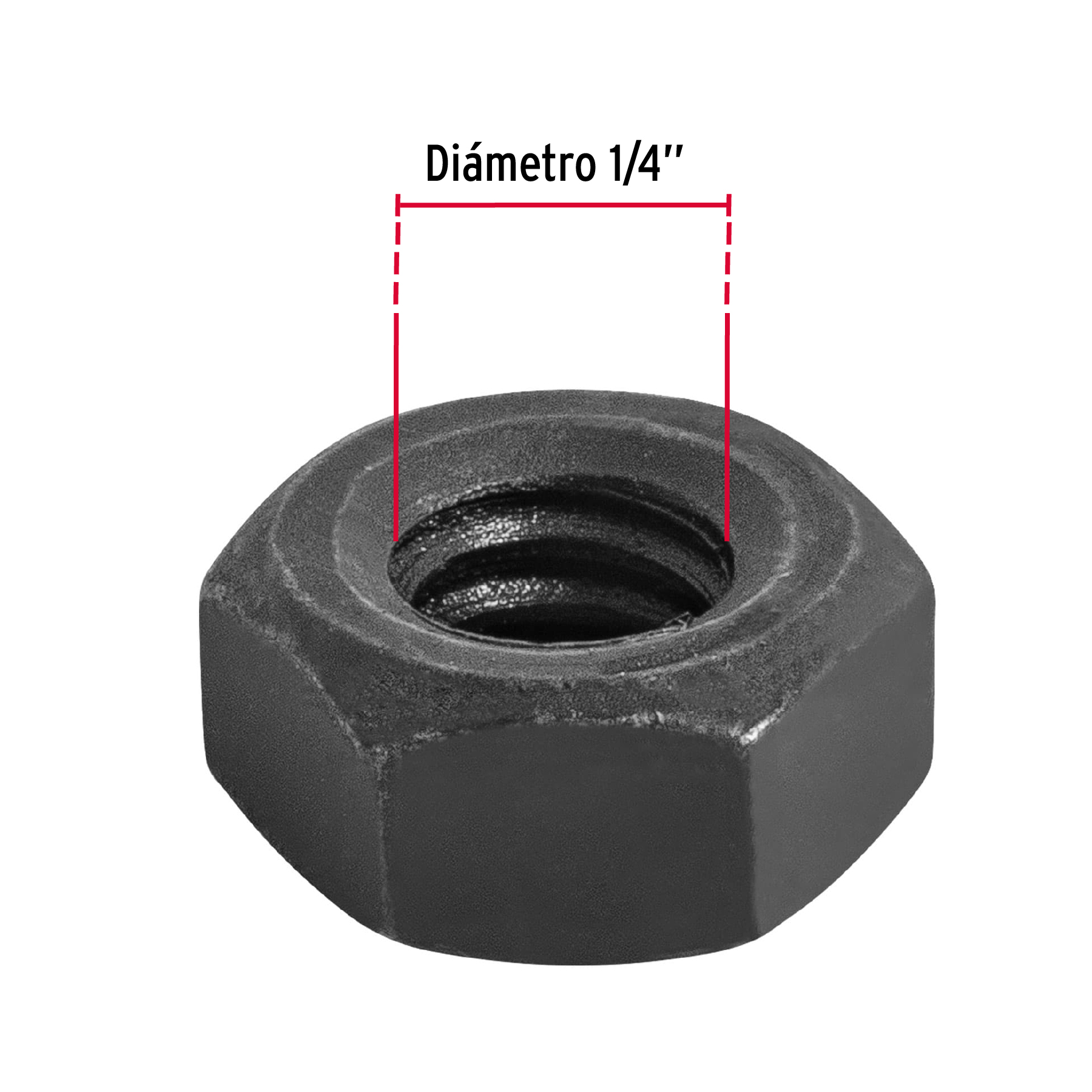 Tuerca grado 5, 1/4"