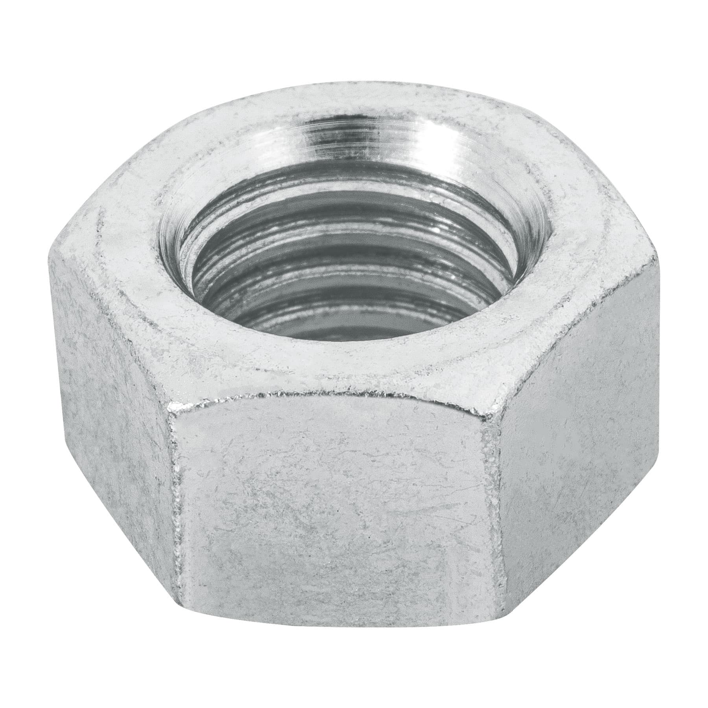 Tuerca de acero galvanizado hexagonal de 5/8", 25 pzas