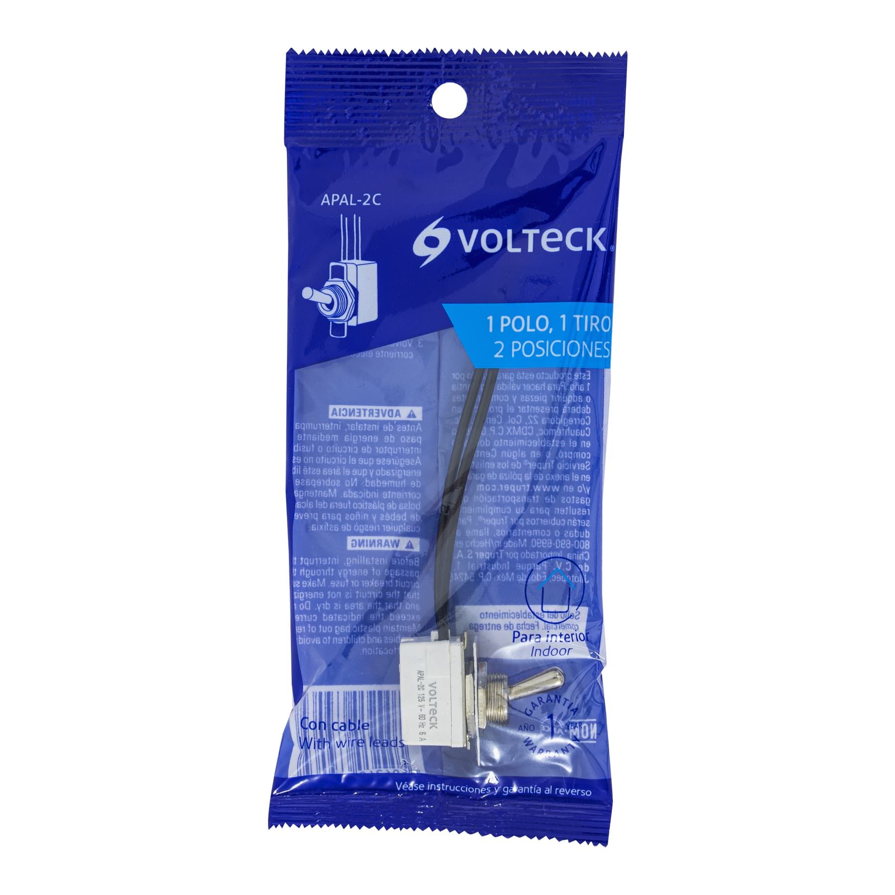 Apagador de palanca con cable