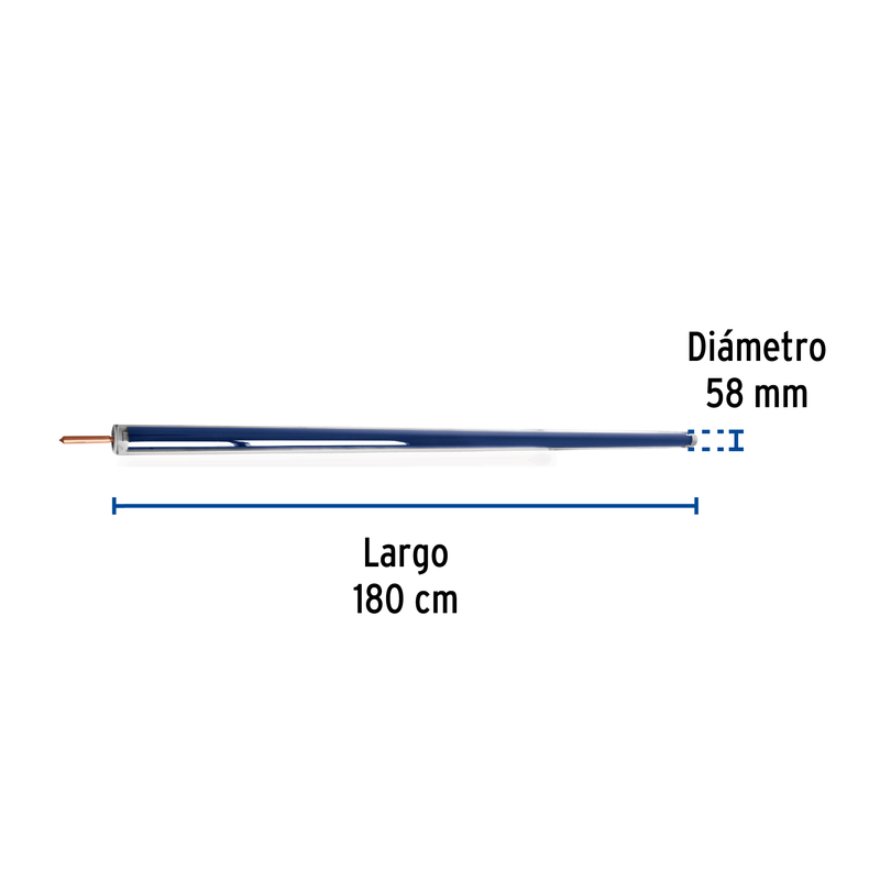 Tubo de repuesto para calentador solar heat pipe