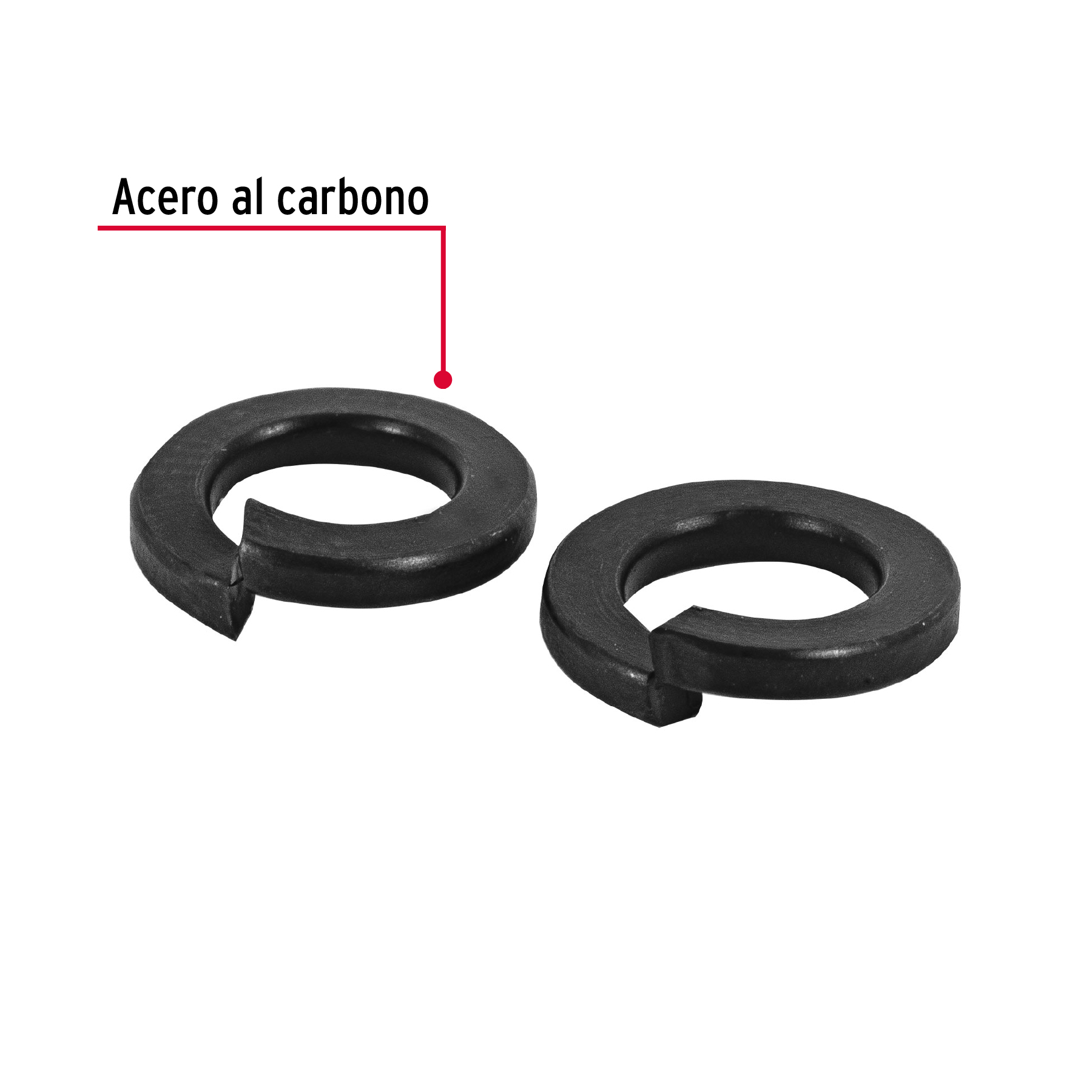 Arandela de presión, 1/8", bolsa 300 piezas