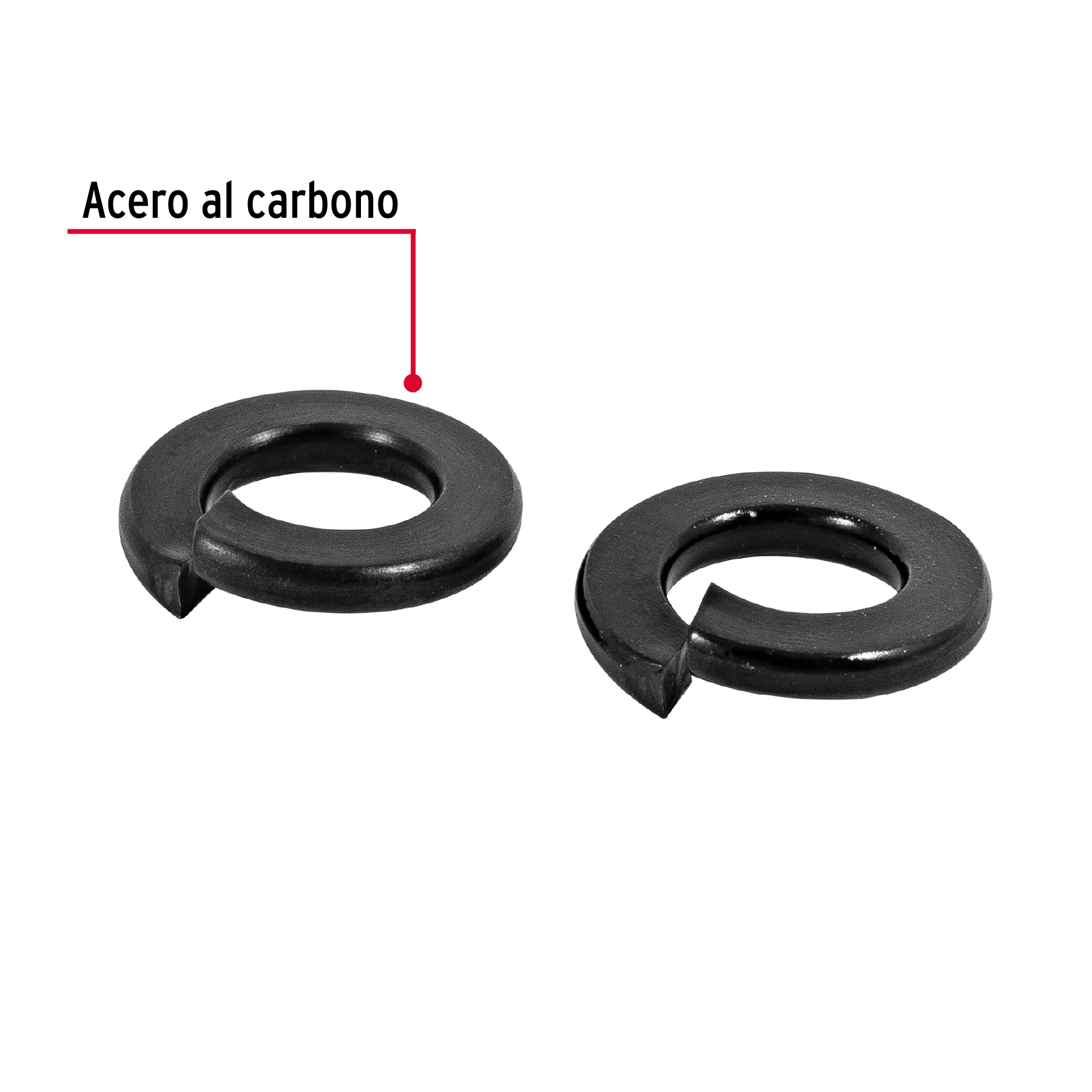 Arandela de presión, 3/16", bolsa 200 piezas