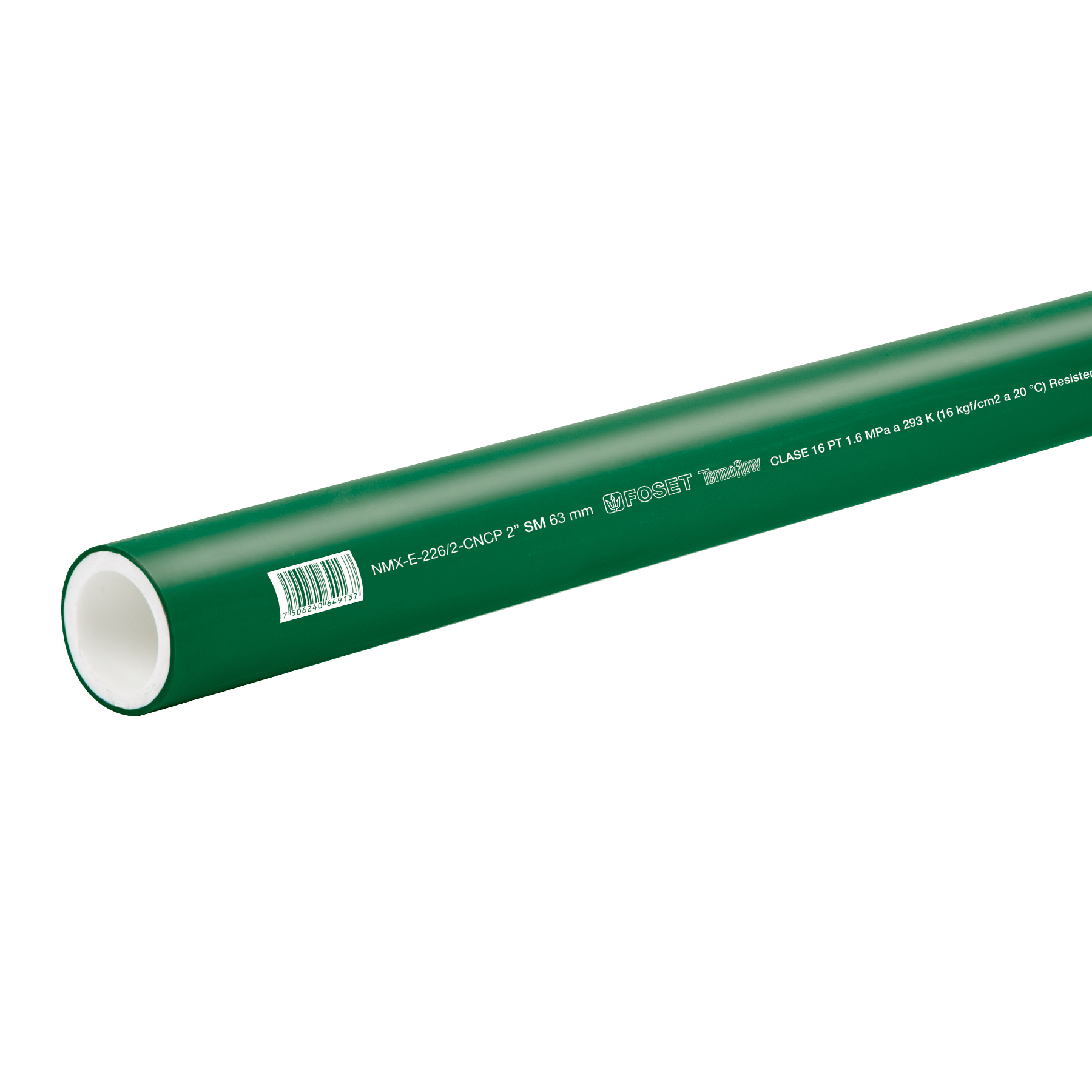Tubo de PPR, 63mm 2" X 4m