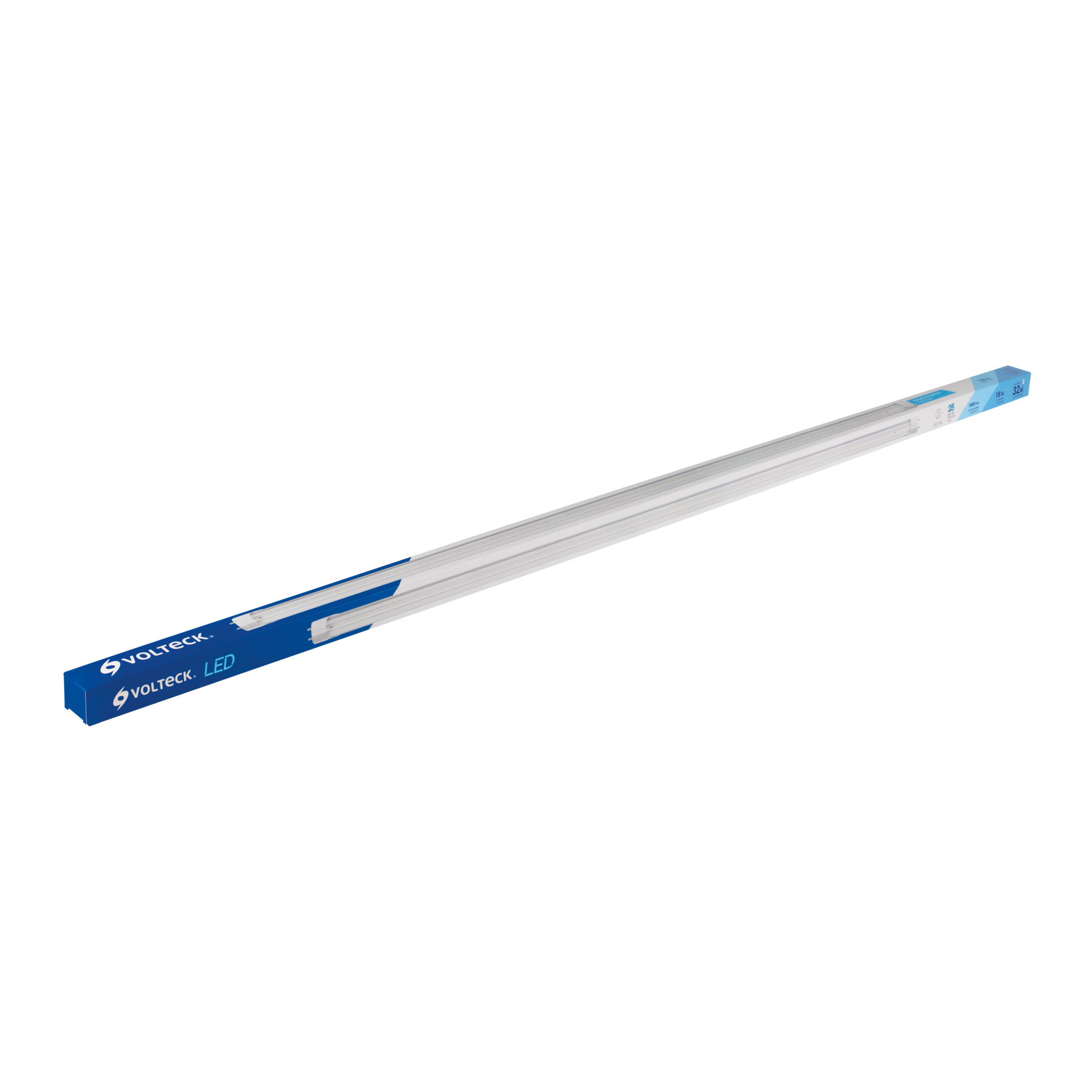 Tubo de LED T8, pantalla transparente, base G13, 18W,1.2 m