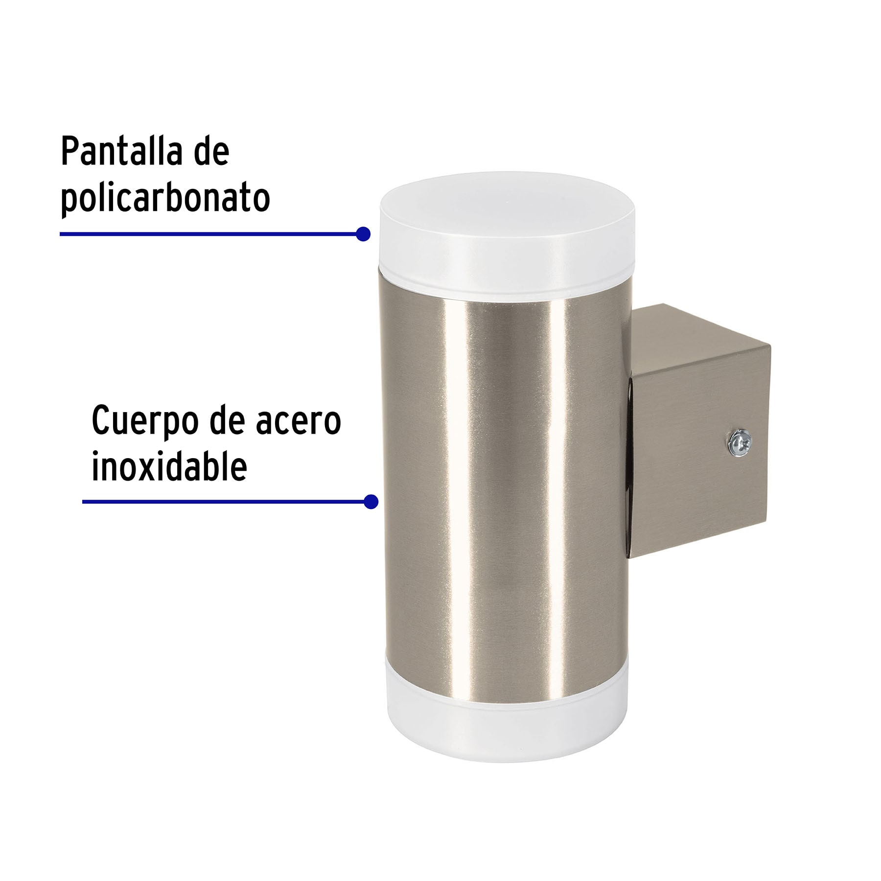 Arbotante decorativo de LED, 2 spots, 10 W, 650 lm