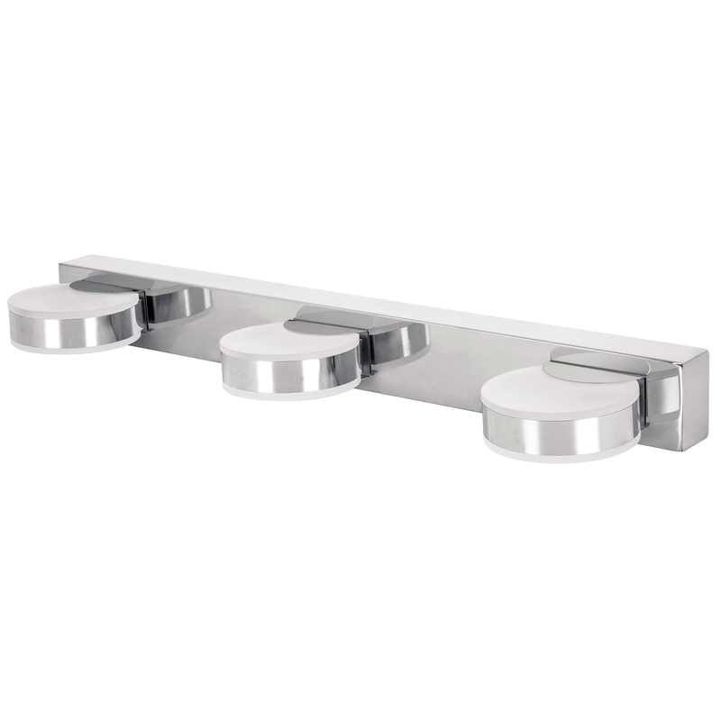 Arbotante decorativo, triple, cromado, 9 W, LED