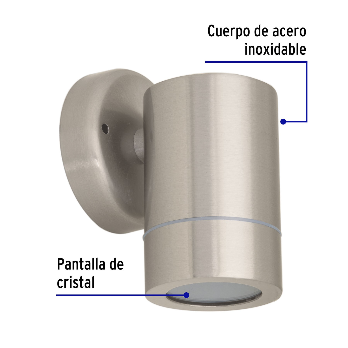 Arbotante exterior de acento, 1 spot, MR16GU10, 50 W