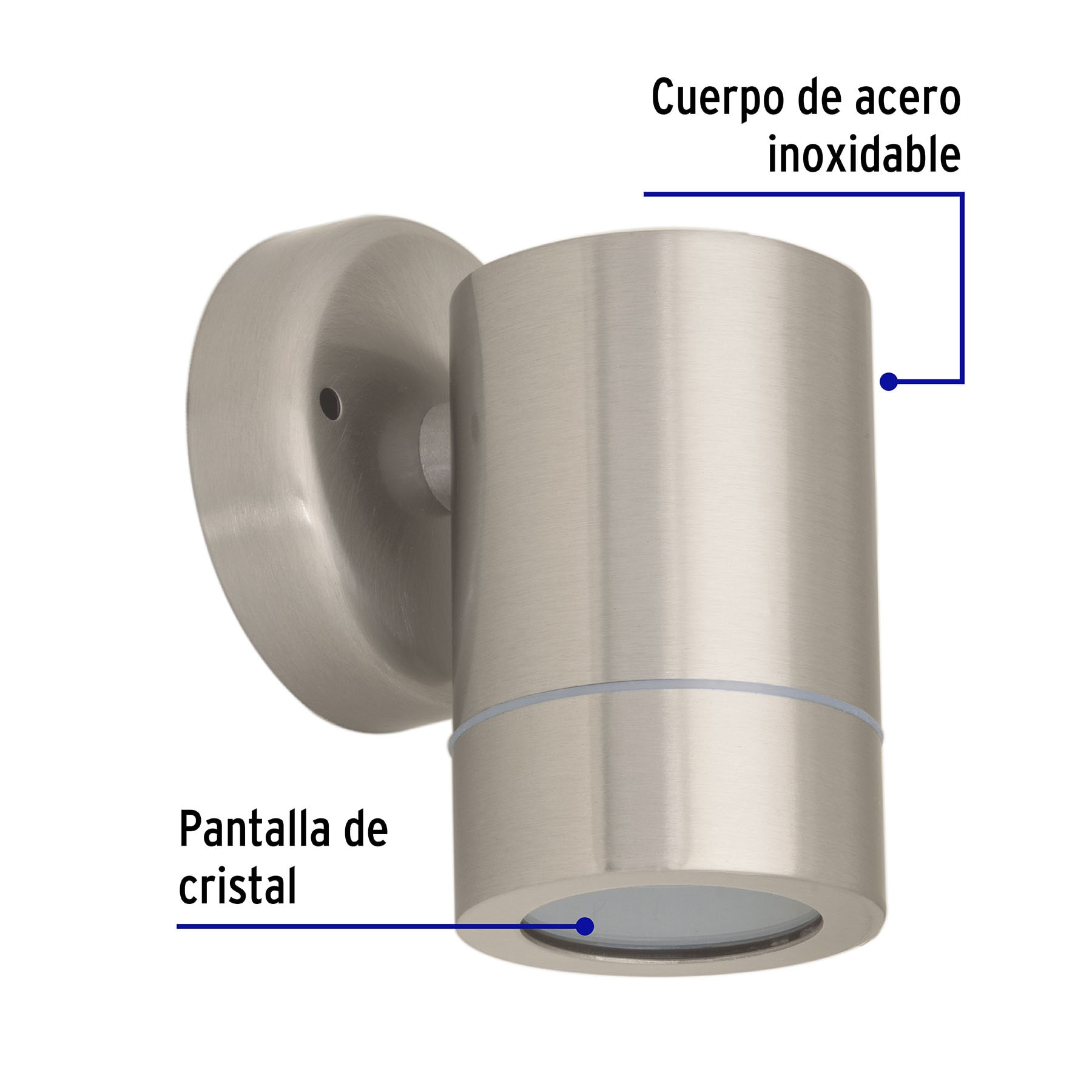 Arbotante exterior de acento, 1 spot, MR16GU10, 50 W