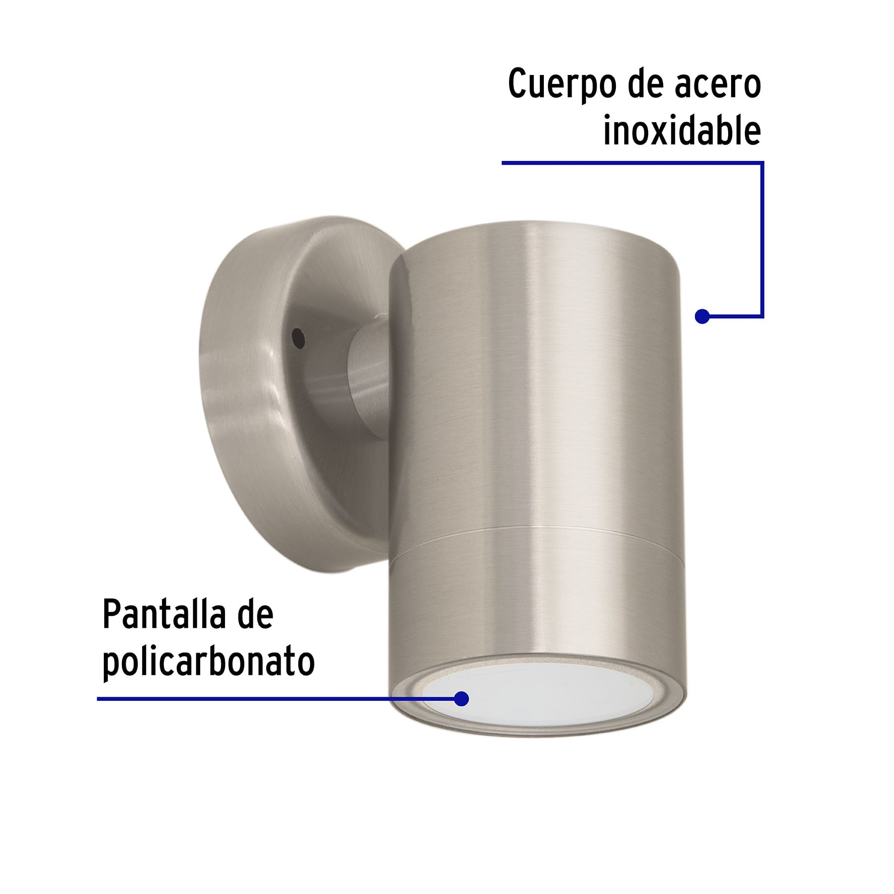Arbotante exterior de acento, 1 spot, LED, 5 W