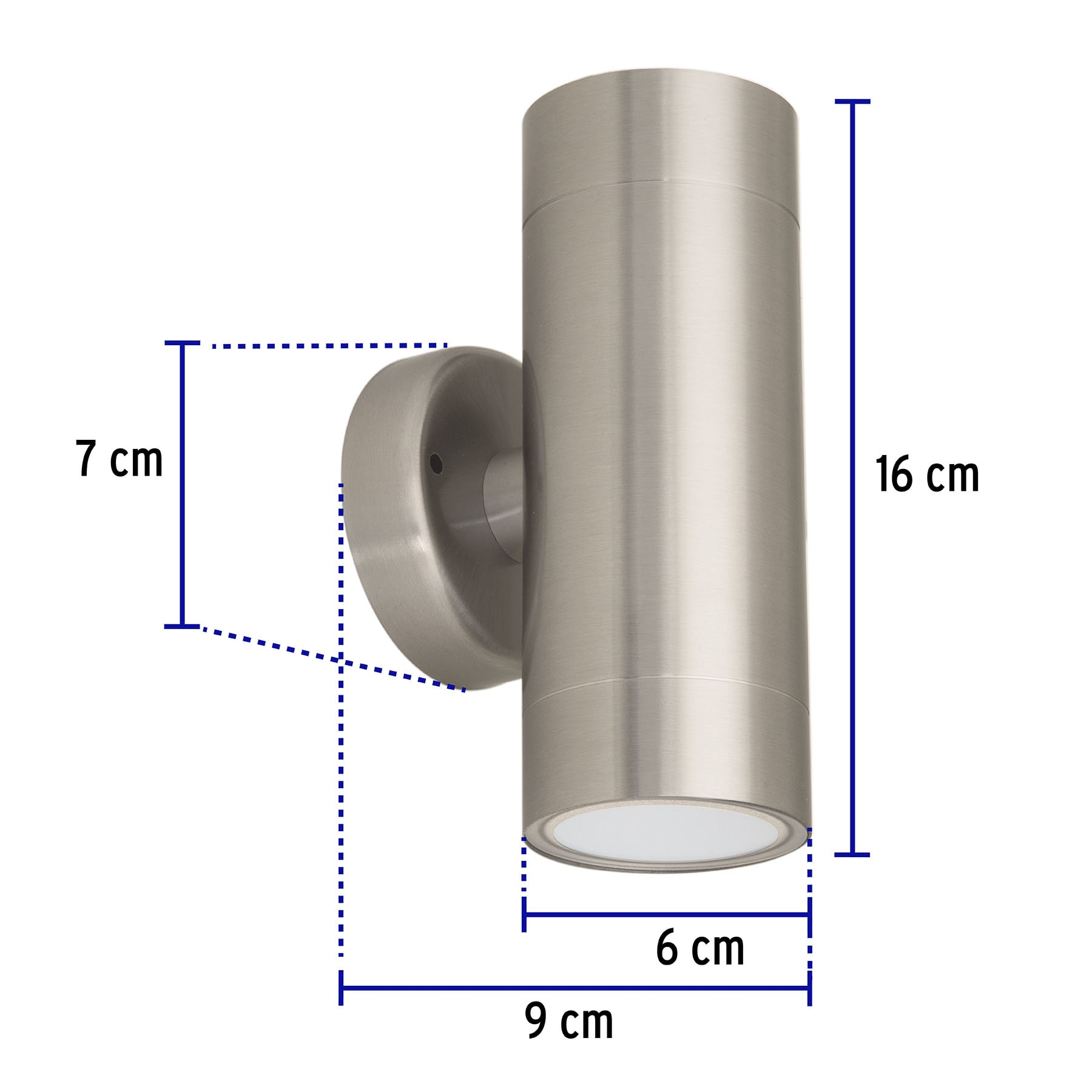 Arbotante exterior de acento, 2 spots, LED, 11W