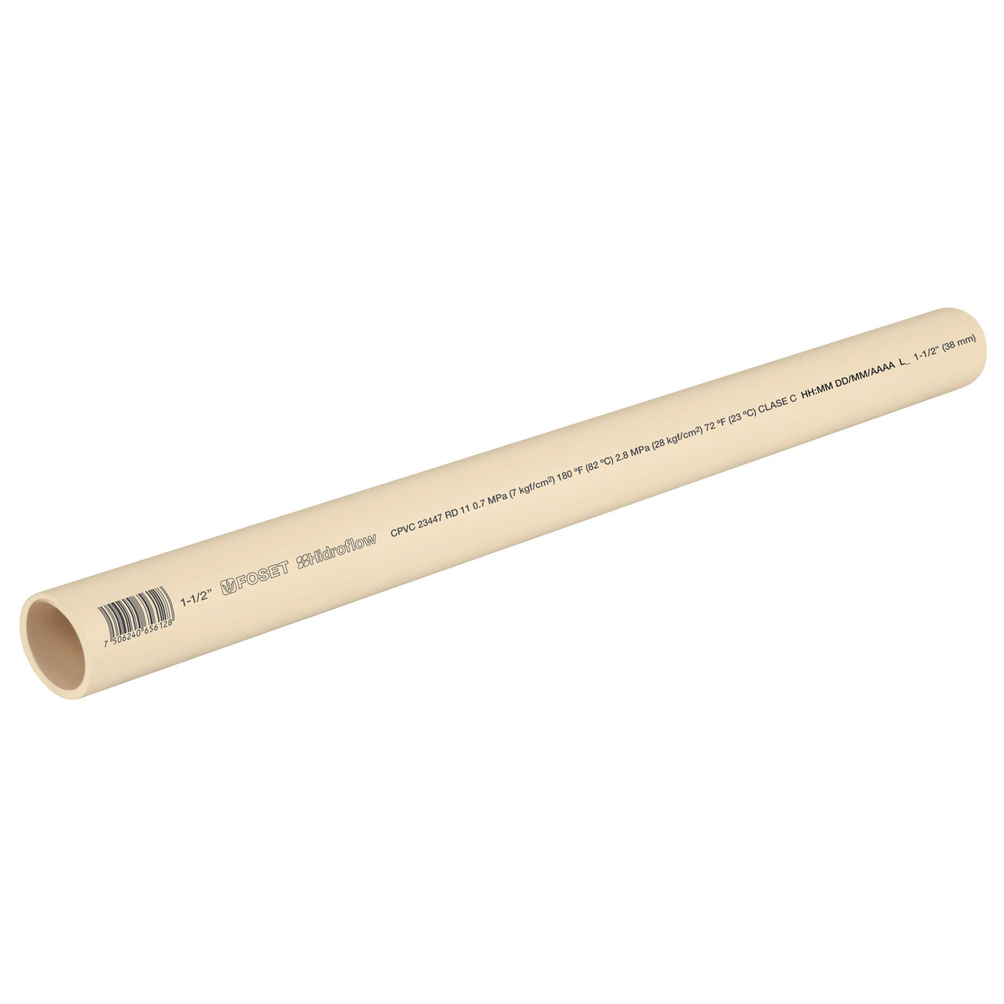 Tubo CPVC, 1-1/2", 3 metros