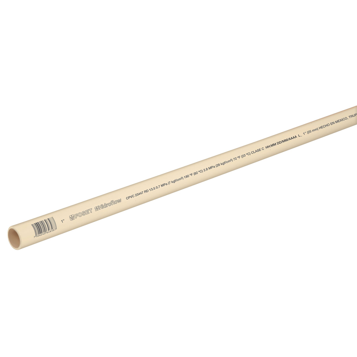 Tubo CPVC, 1", 3 metros