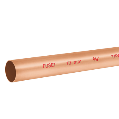 Tubo cobre tipo "N", 3/4", 3 metros
