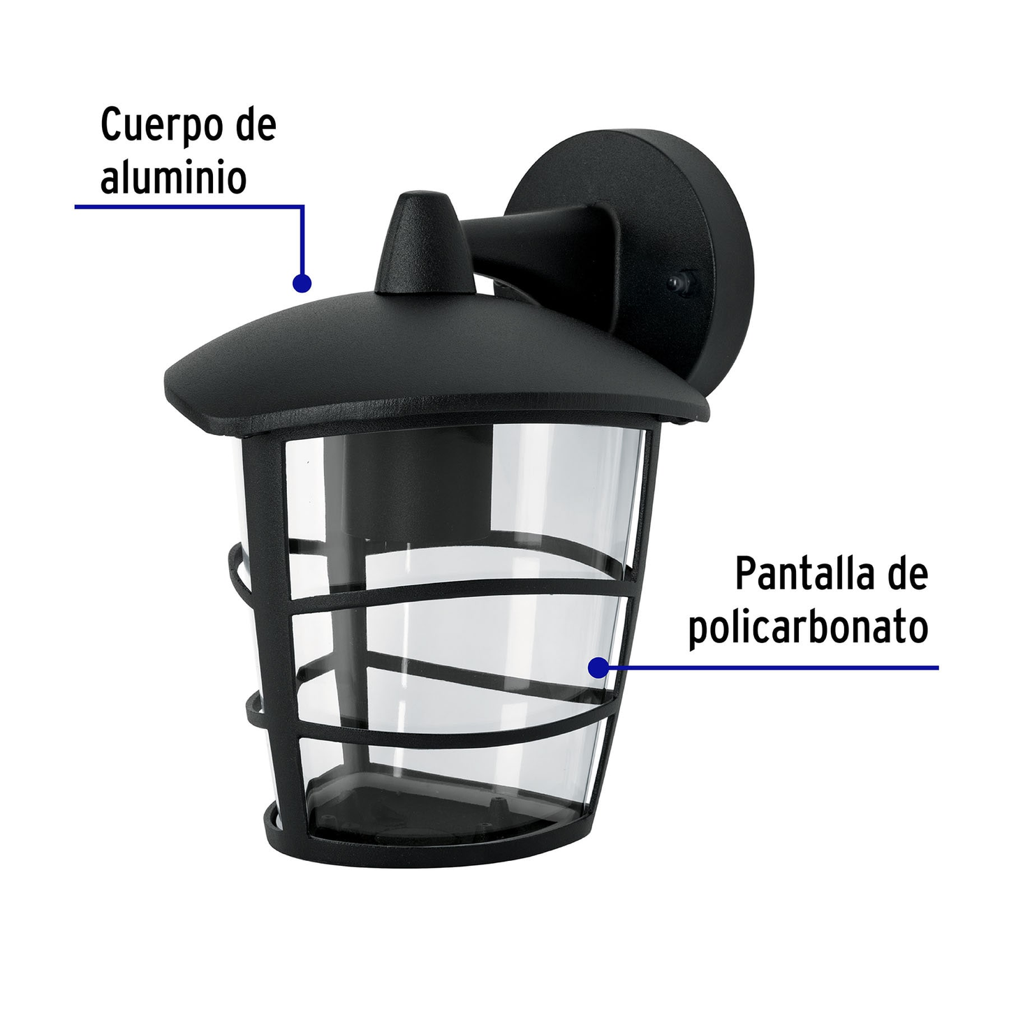 Arbotante farol soportado,diseño moderno,lámpara no incluida
