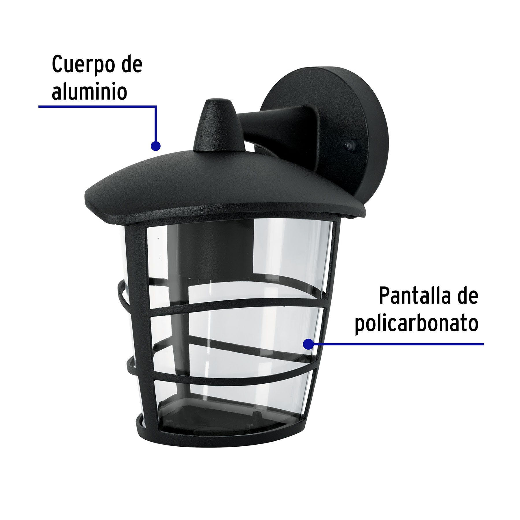 Arbotante farol soportado,diseño moderno,lámpara no incluida