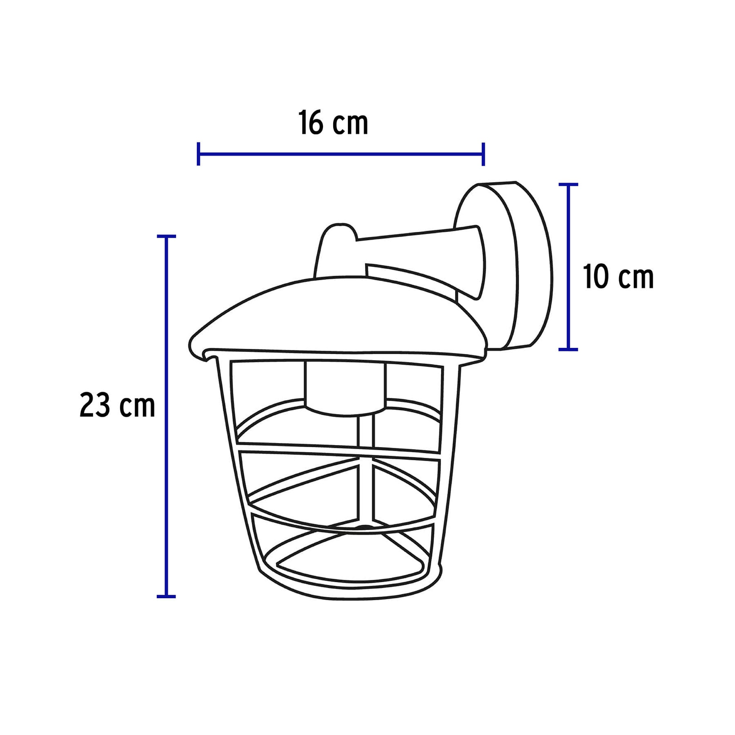 Arbotante farol soportado,diseño moderno,lámpara no incluida