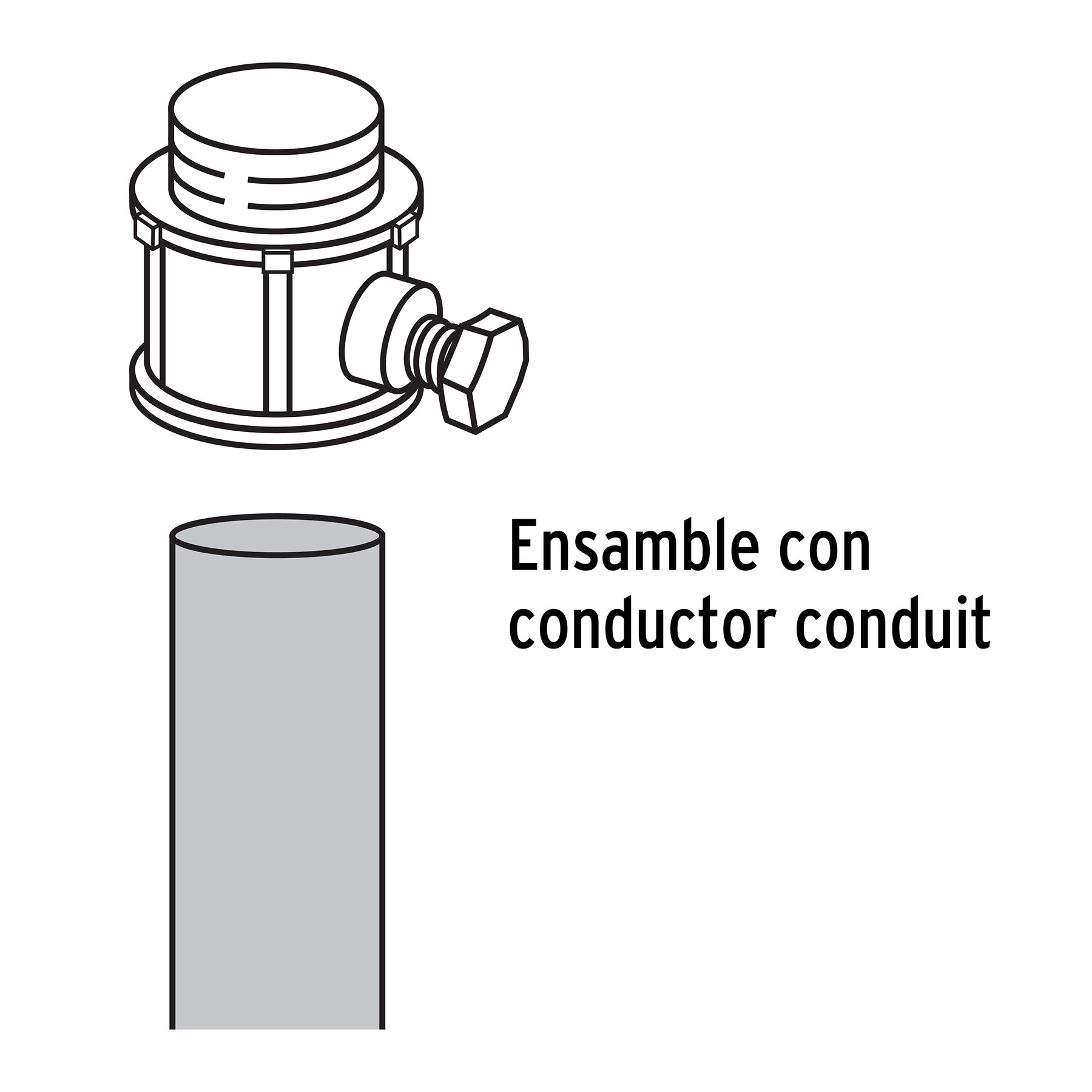 Tubo 1/2" de acero galvanizado 3 m, para pared delgada