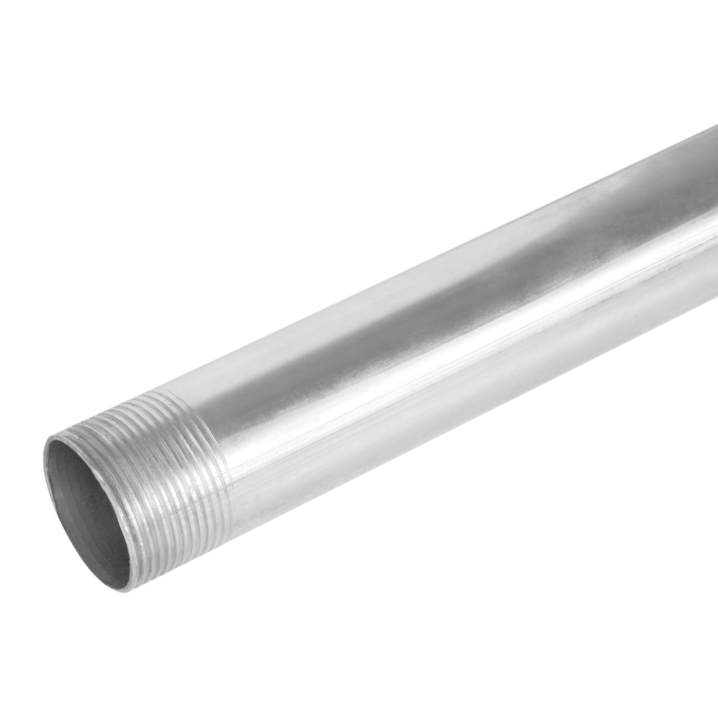Tubo 1-1/4" de acero galvanizado 3 m, para pared gruesa