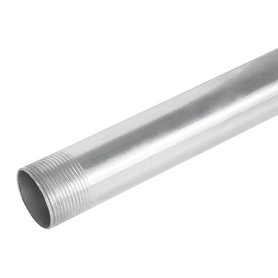 Tubo 1-1/4" de acero galvanizado 3 m, para pared gruesa