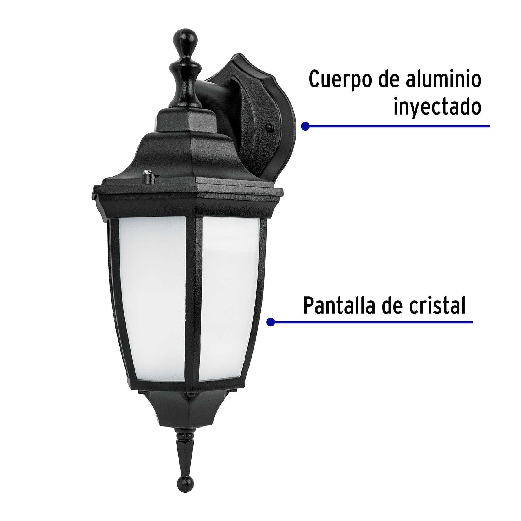 Arbotante farol suspendido de LED, 340 Lm