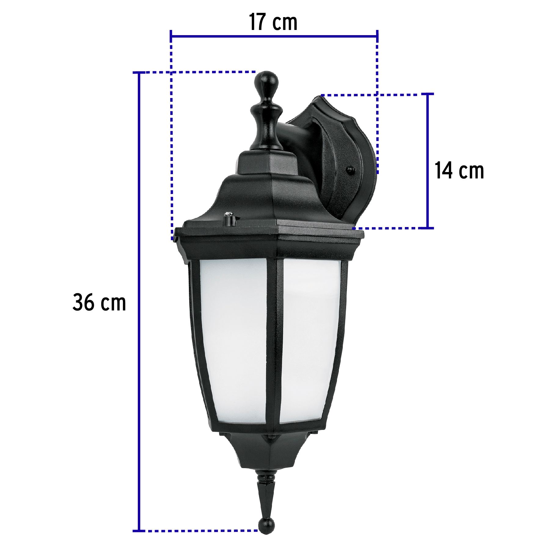 Arbotante farol suspendido de LED, 340 Lm