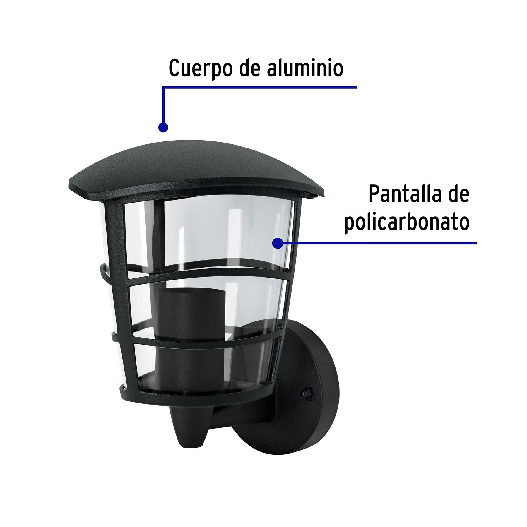 Arbotante farol suspendido,diseño moderno,lámpara no incluida
