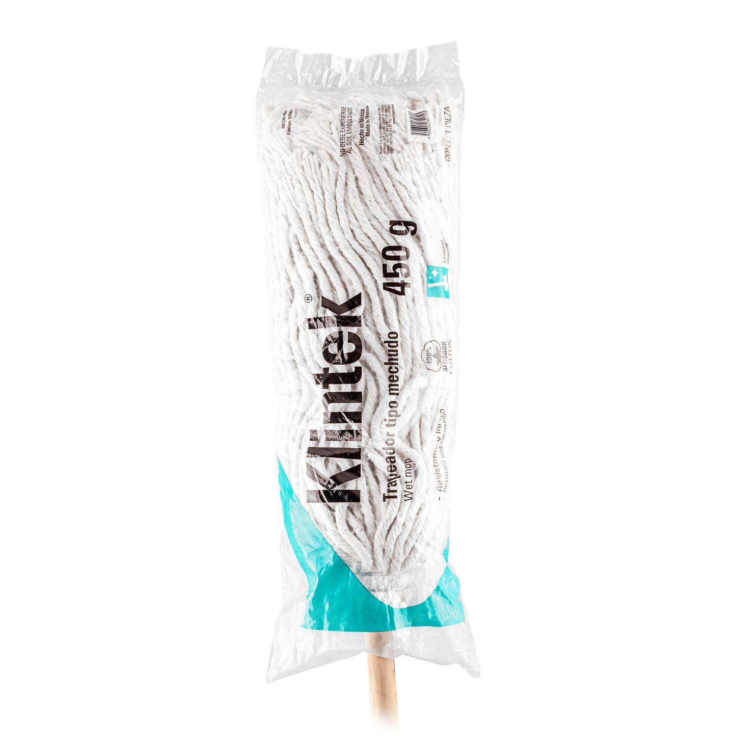 Trapeador tipo mechudo, 450 g.
