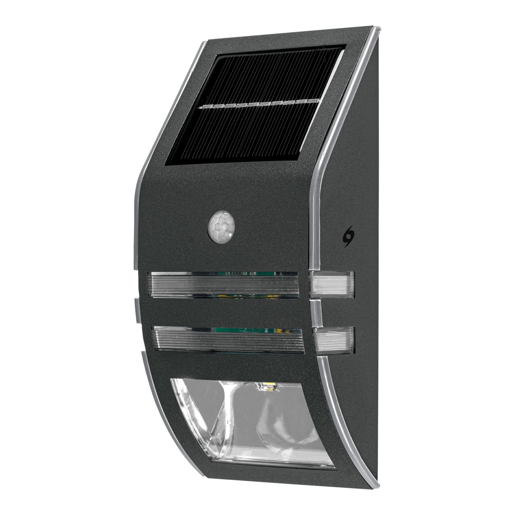 Arbotante solar con sensor de movimiento, 2 LED