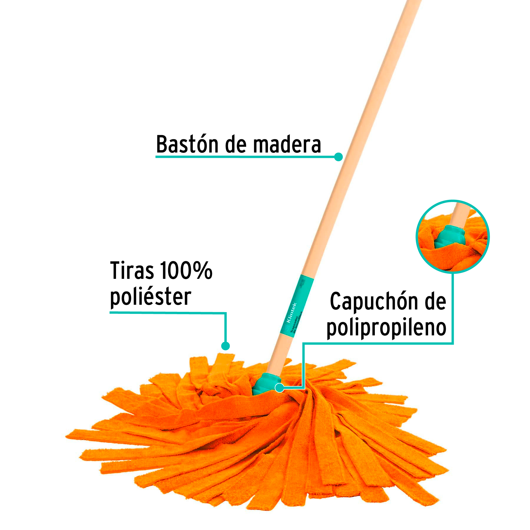 Trapeador de microfibra en tiras