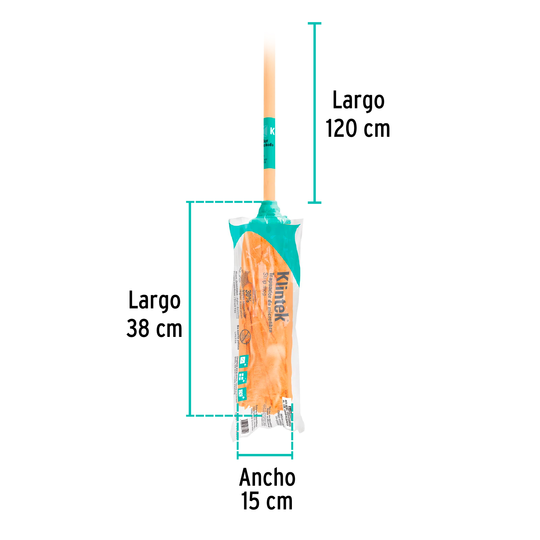 Trapeador de microfibra en tiras