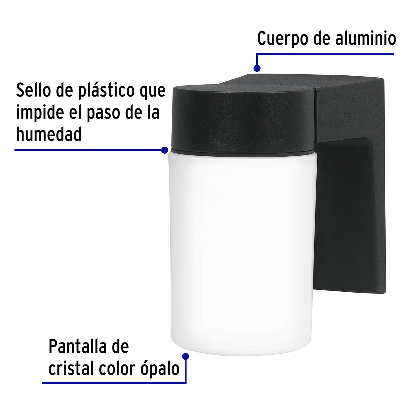 Arbotante tipo vaso, 1XE26 