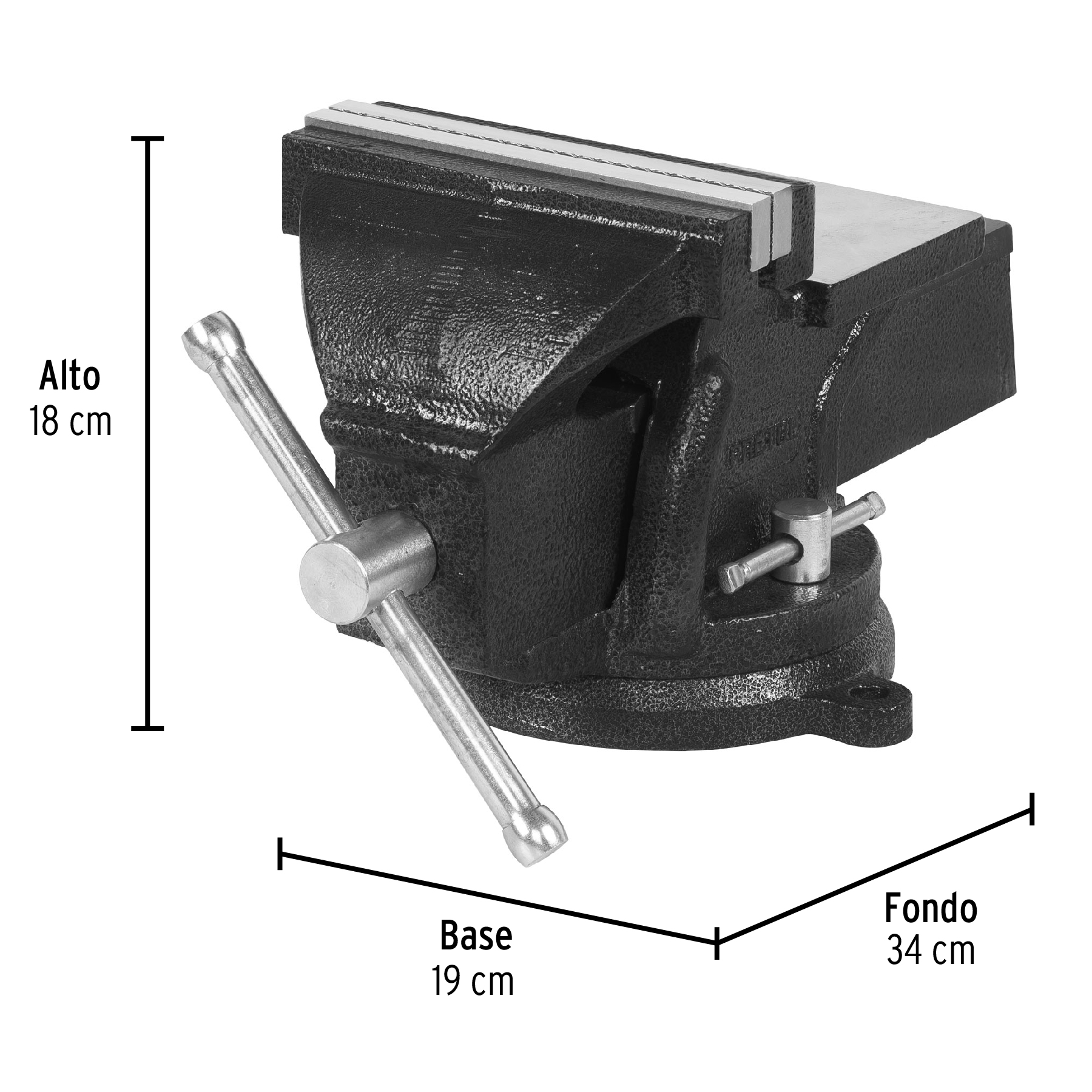 Tornillos de banco, hierro gris, 6", Pretul