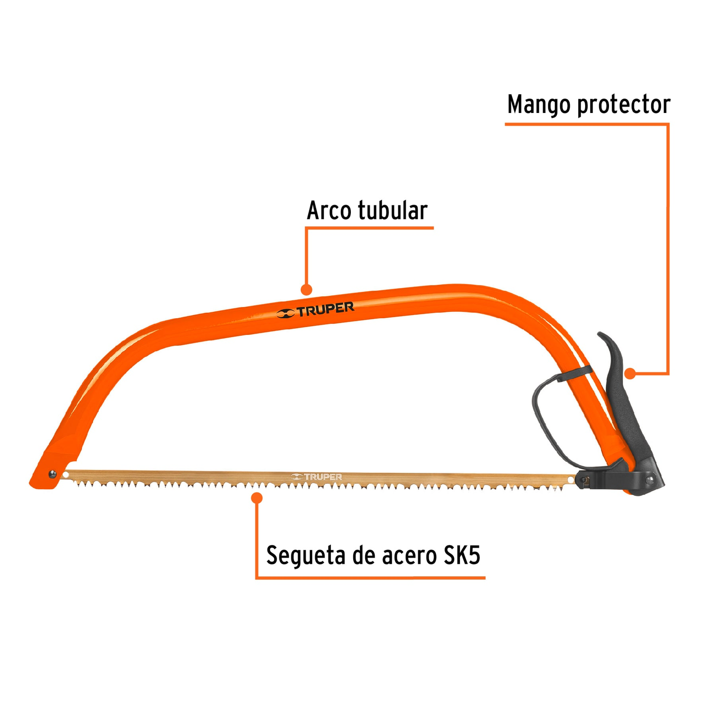 Arco jardinero tubular, 24"