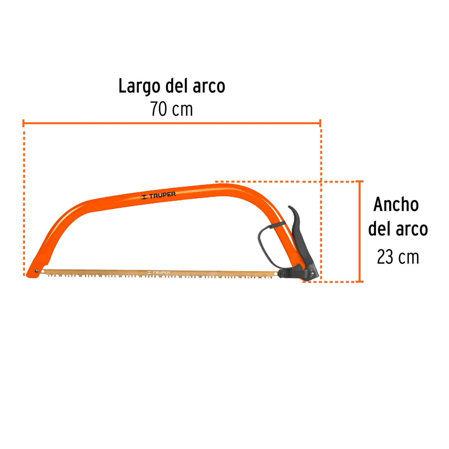 Arco jardinero tubular, 24"