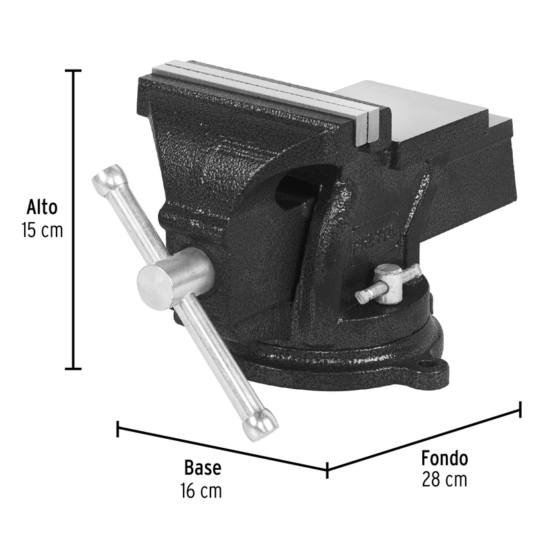 Tornillos de banco, hierro gris, 5", Pretul
