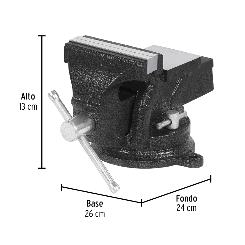 Tornillos de banco, hierro gris, 4", Pretul