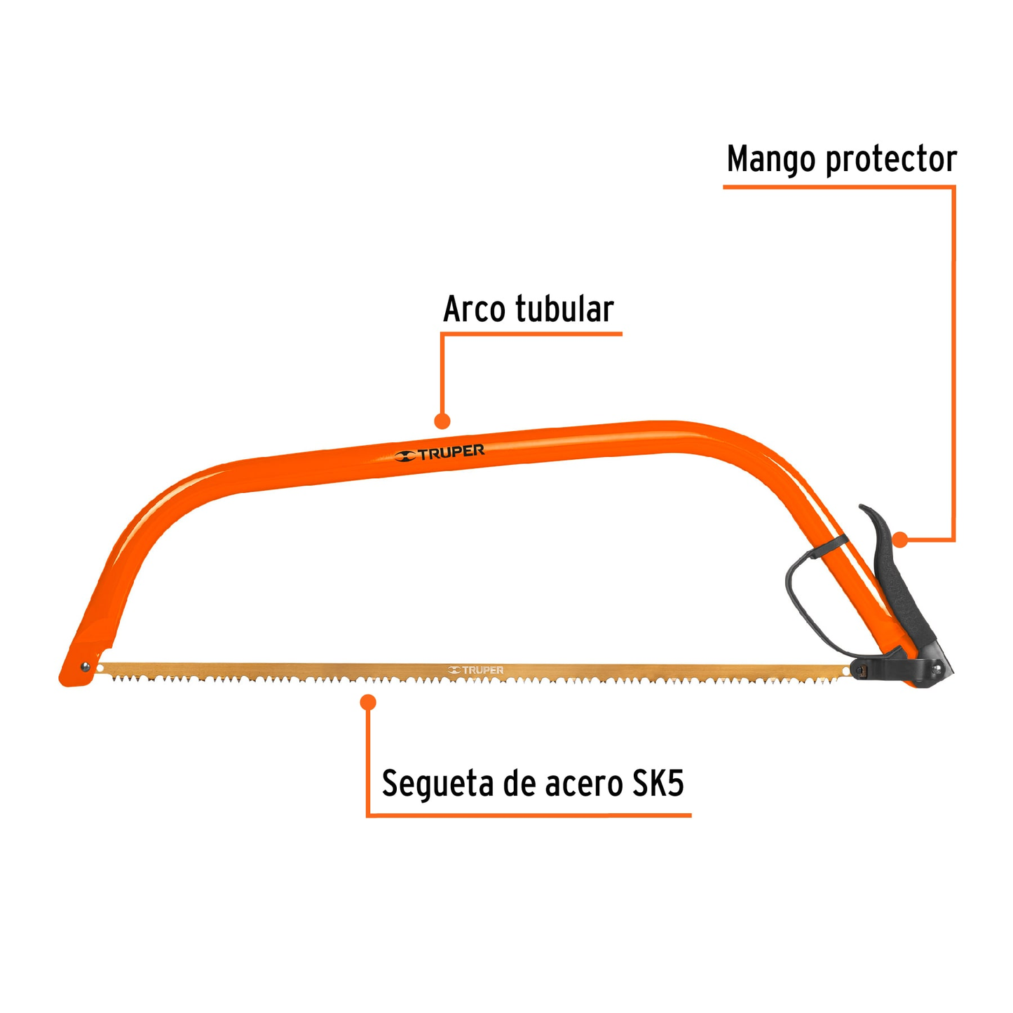 Arco jardinero tubular, 30"