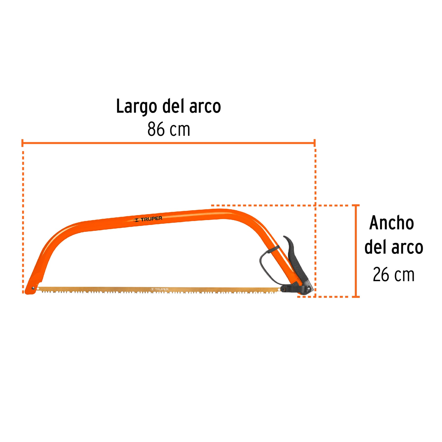 Arco jardinero tubular, 30"