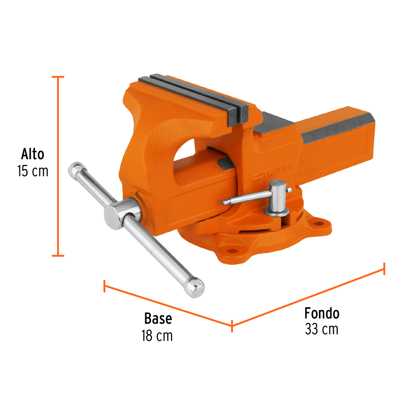 Tornillos de banco tipo Europeo, hierro nodular, 5"