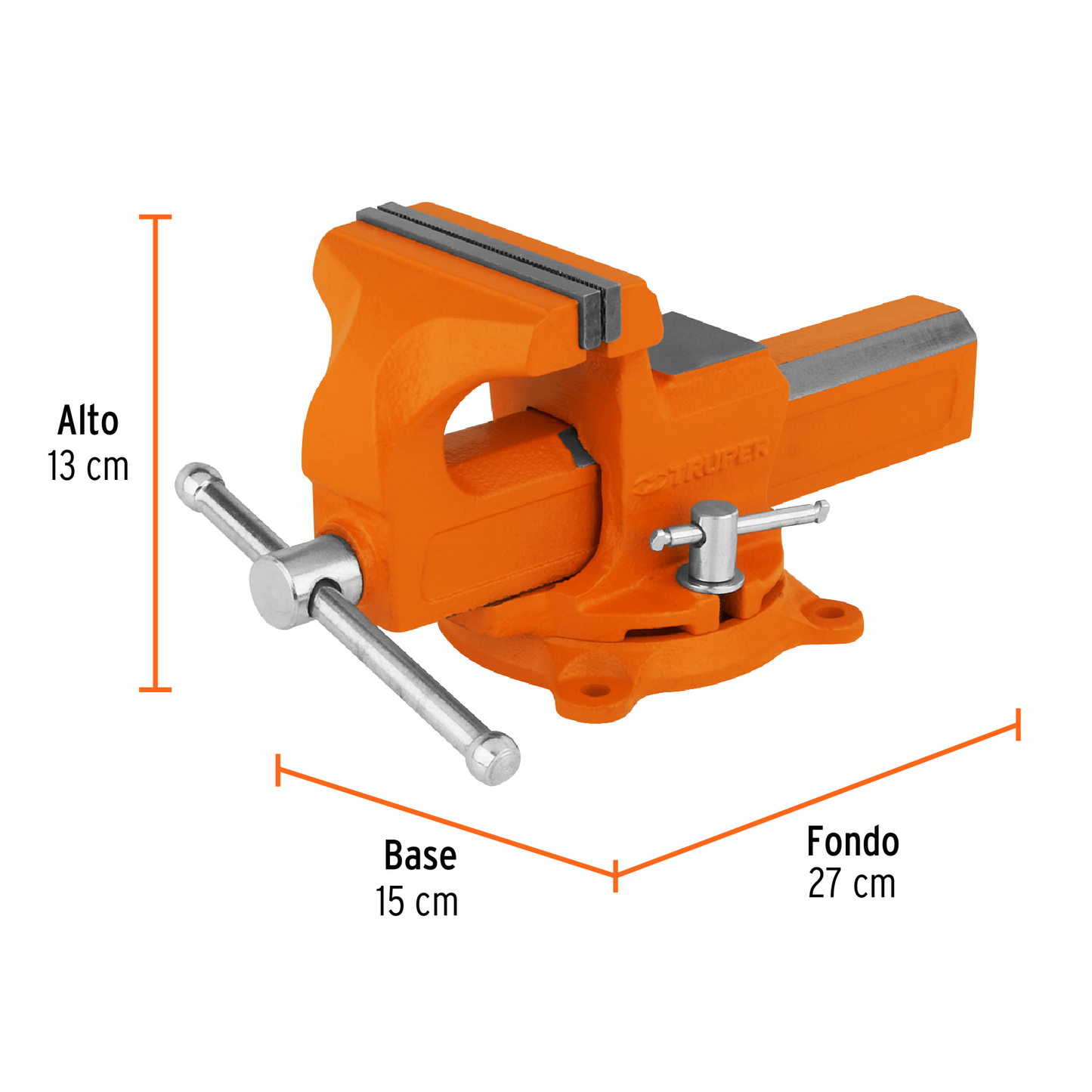 Tornillos de banco tipo Europeo, hierro nodular, 4"