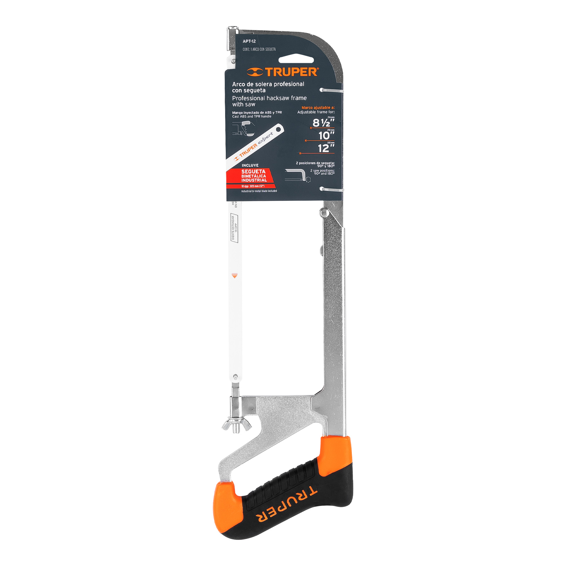 Arco profesional de solera para segueta 12"