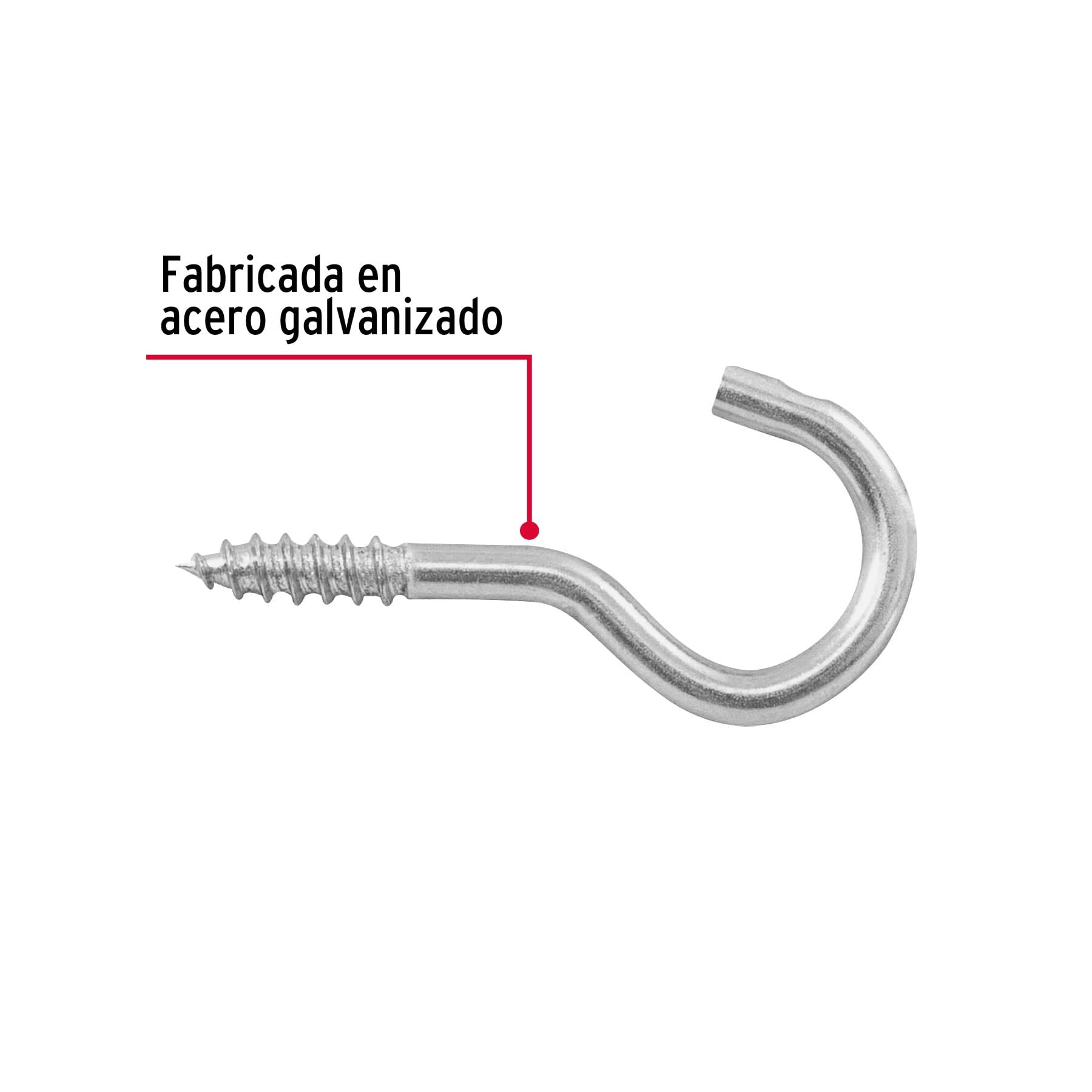 Armella 18 x 50 abierta, caja con 144 pzas