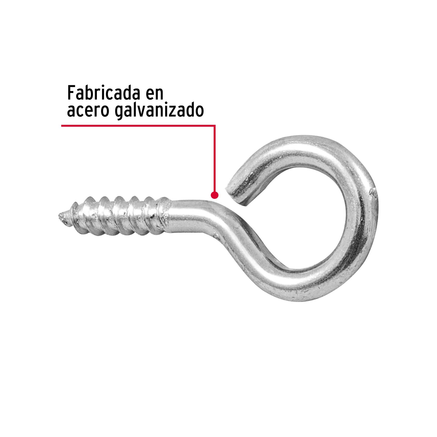 Armella 19 x 60, cerrada, caja con 144 pzas