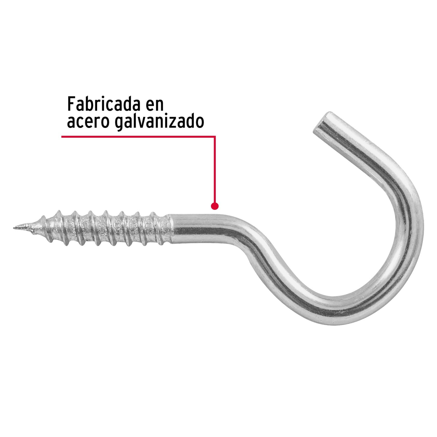 Armella 21 x 80, abierta, caja con 144 pzas