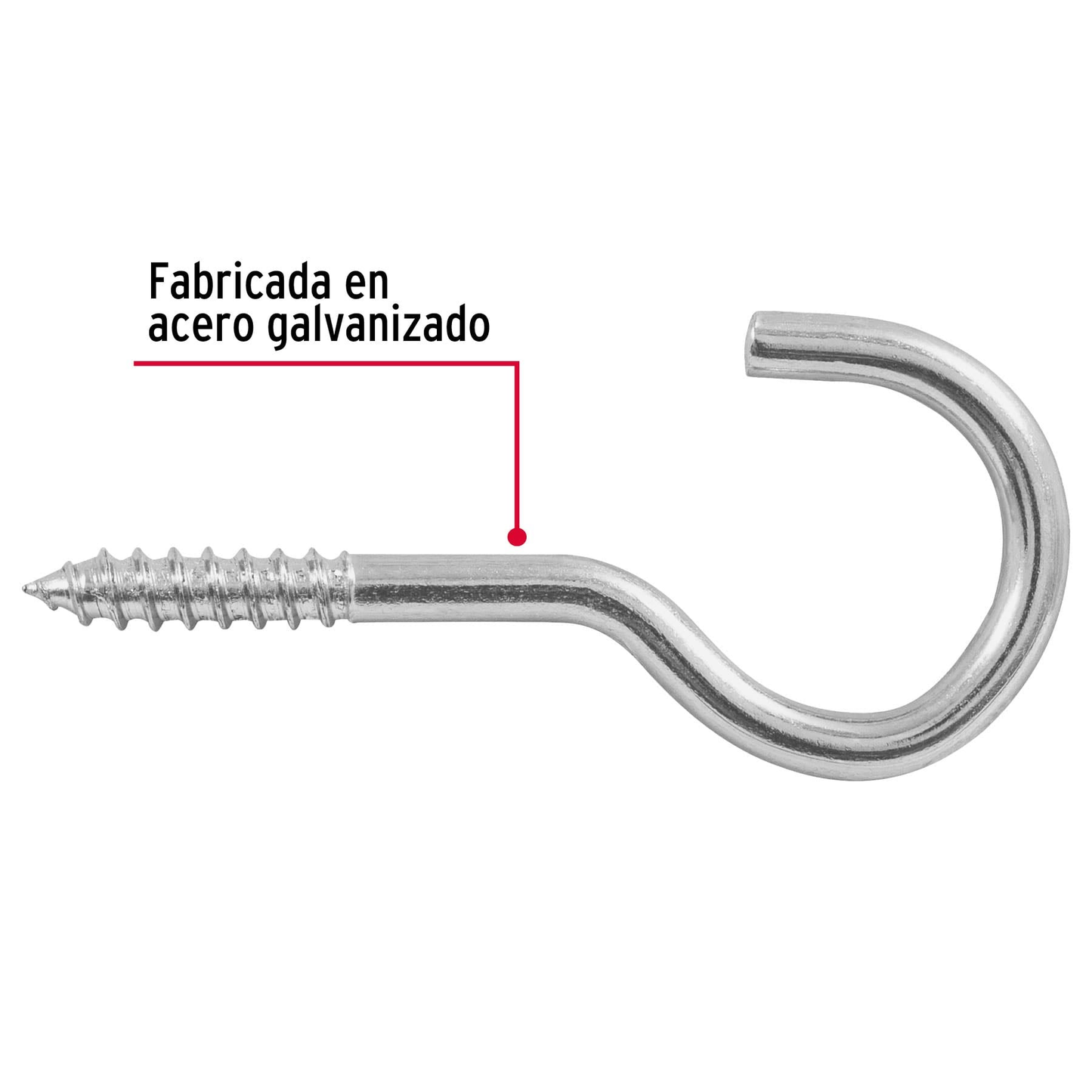 Armella 23 x 110, abierta, caja con 72 pzas