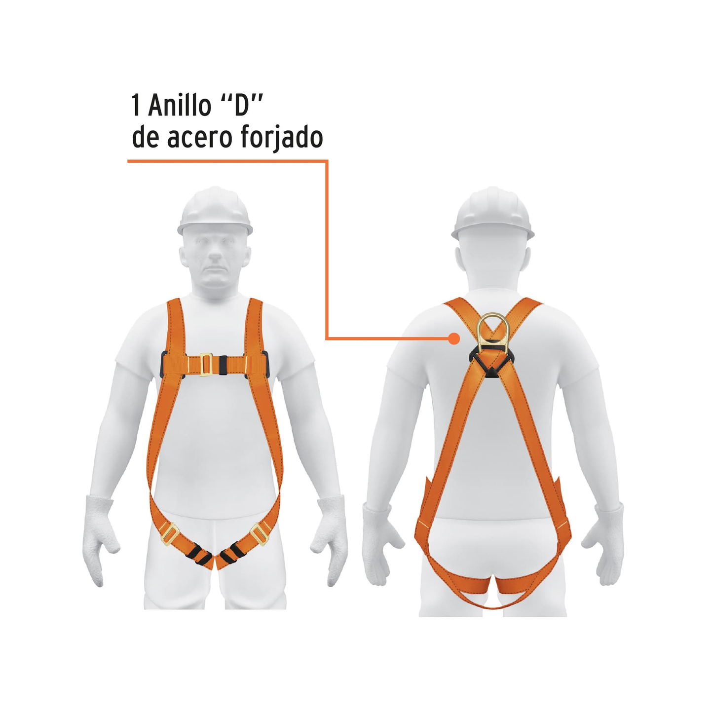 Arnés de cuerpo completo, 1 anillo